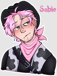 Cowboy OC bust shot Drawn June 2025 Cowboy OC bust shot Drawn June 2025